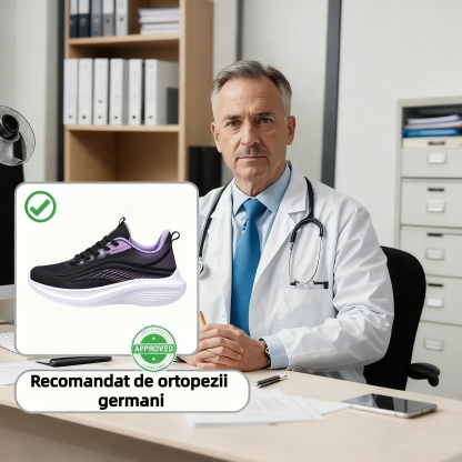 ⏰Ultima zi! Reducere 30% - Nu rata ocazia! ✅️Încălțăminte confortabilă pentru femei cu suport pentru bolta plantară - design ergonomic