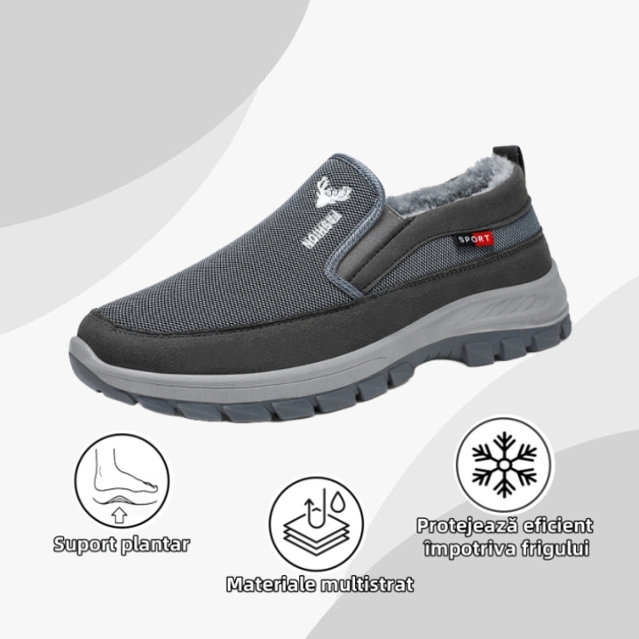 [🔥50% reducere astăzi - nu-l ratați] Pantofi ortopedici cu design ergonomic - căptușeală din lână de iarnă + cusătură manuală👞