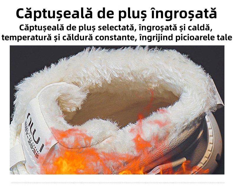 (🔥50% reducere astăzi - nu ratați această oportunitate) ⏰ - Martins căptușiți cu lână moale și confortabilă (suport pentru arc - facilitează mersul)