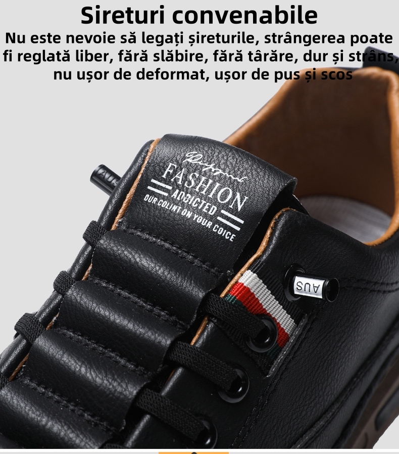 【🎁 Reducere de 50% astăzi - nu o ratați】 Pantofi ortopedici cu design ergonomic - piele de calitate + cusut manual 👞