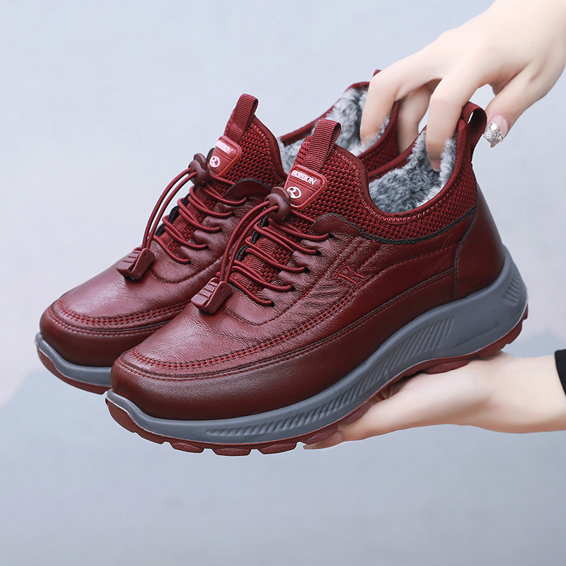 Pantofi din bumbac cu talpă groasă