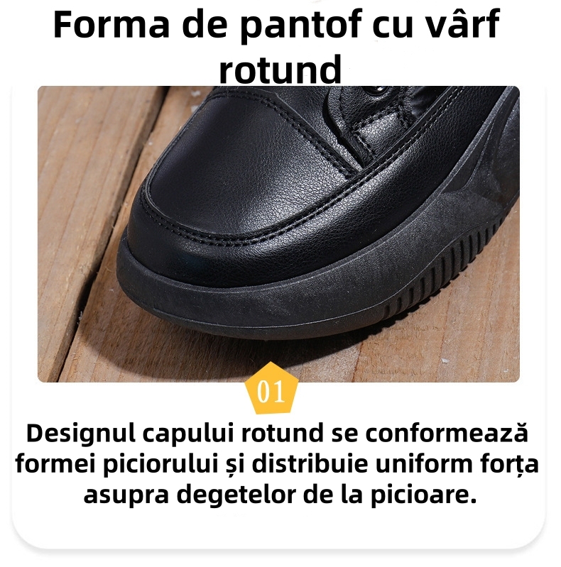 (🔥50% reducere astăzi - nu ratați această oportunitate) ⏰ - Pantof confortabil de iarnă căptușit cu fleece moale (suport pentru arc - facilitează mersul)