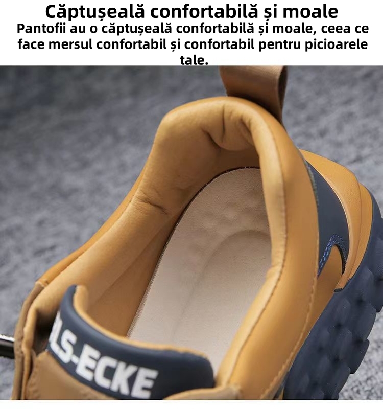 [⏰Timp limitat 50% reducere - de neratat] Pantofi ortopedici cu design ergonomic - pânză de puf de înaltă calitate + cusături de mână 👞