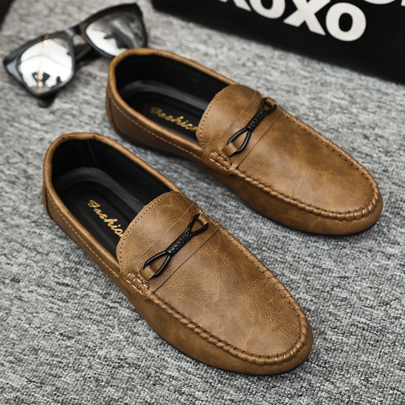 🐂Mocasini bărbătești din piele naturală de vacă👞Design slip-on, cusut manual✅Suport pentru bolta plantară - ameliorează durerea, o combinație de confort și eleganță