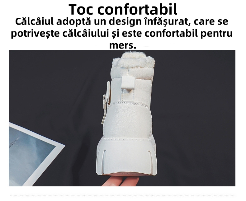 (🔥50% reducere astăzi - nu ratați această oportunitate) ⏰ - Martins căptușiți cu lână moale și confortabilă (suport pentru arc - facilitează mersul)