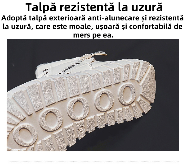 (🔥50% reducere astăzi - nu ratați această oportunitate) ⏰ - Martins căptușiți cu lână moale și confortabilă (suport pentru arc - facilitează mersul)
