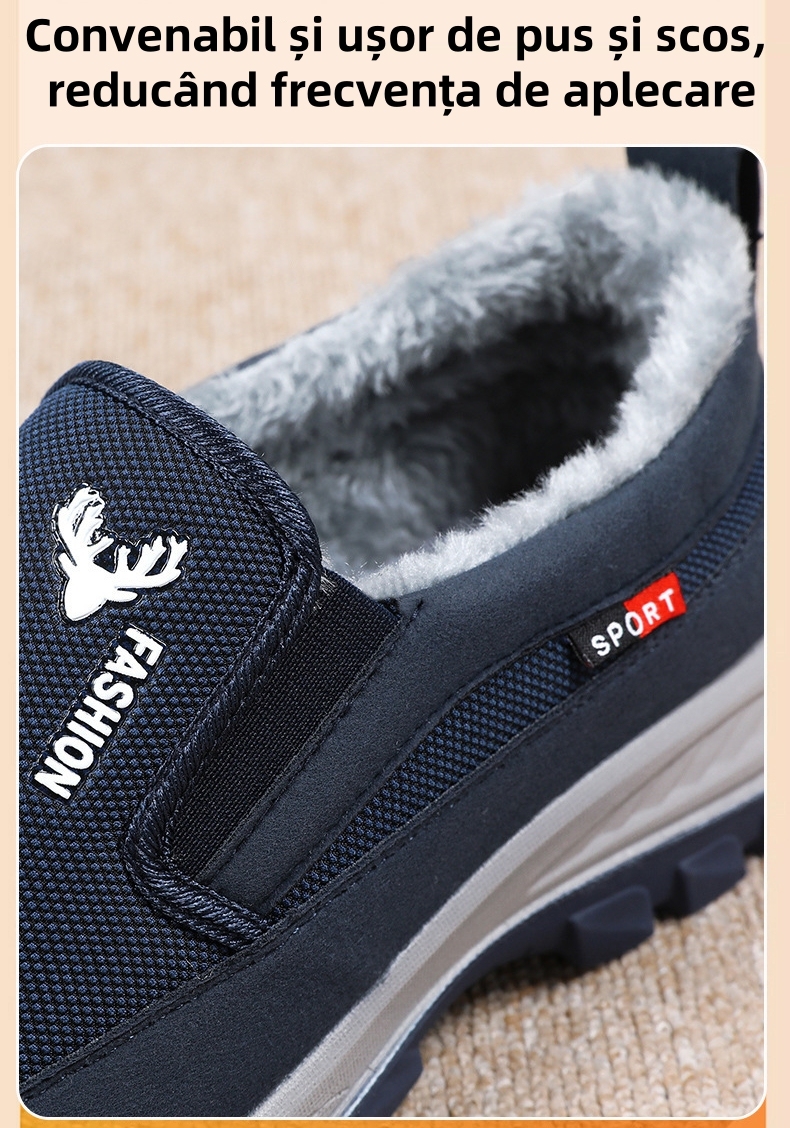 [🔥50% reducere astăzi - nu-l ratați] Pantofi ortopedici cu design ergonomic - căptușeală din lână de iarnă + cusătură manuală👞