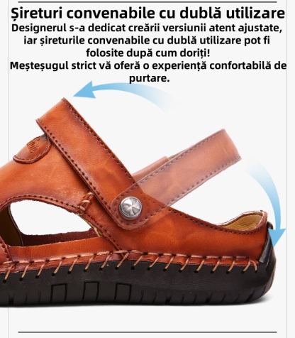 [🎁Ultima zi la jumătate de preț, nu o ratați] Sandale ortopedice cu design ergonomic, piele de vacă selectată + cusute manual