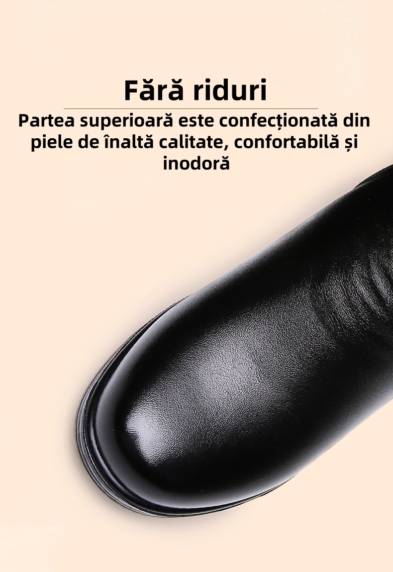 [🔥50% reducere astăzi - nu-l ratați]Pantofi din piele cu design ergonomic - căptușeală din lână de iarnă + cusătură manuală👞