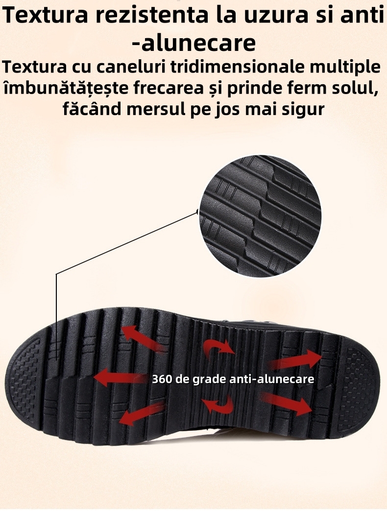 [🔥50% reducere astăzi - nu-l ratați]Pantofi din piele cu design ergonomic - căptușeală din lână de iarnă + cusătură manuală👞