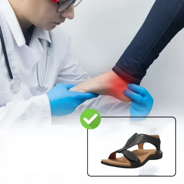 🔥 Reducere de 50% pe timp limitat - ⏰ Sandale confortabile de vară - Ameliorează durerile de picioare și spate - Proiectate ergonomic