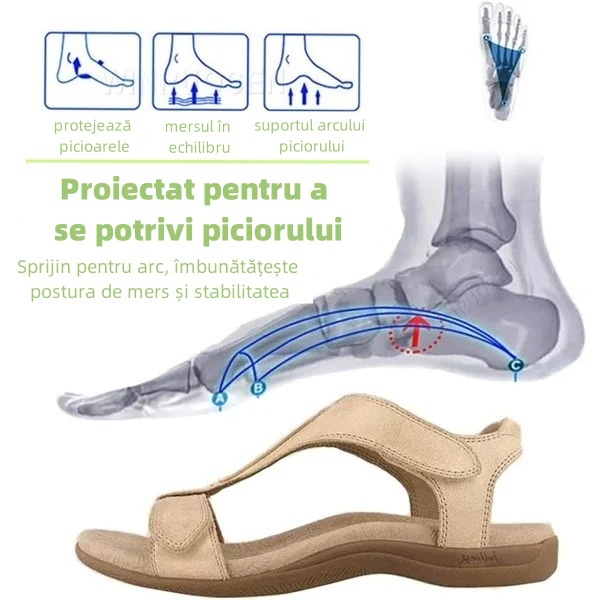 🔥 Reducere de 50% pe timp limitat - ⏰ Sandale confortabile de vară - Ameliorează durerile de picioare și spate - Proiectate ergonomic