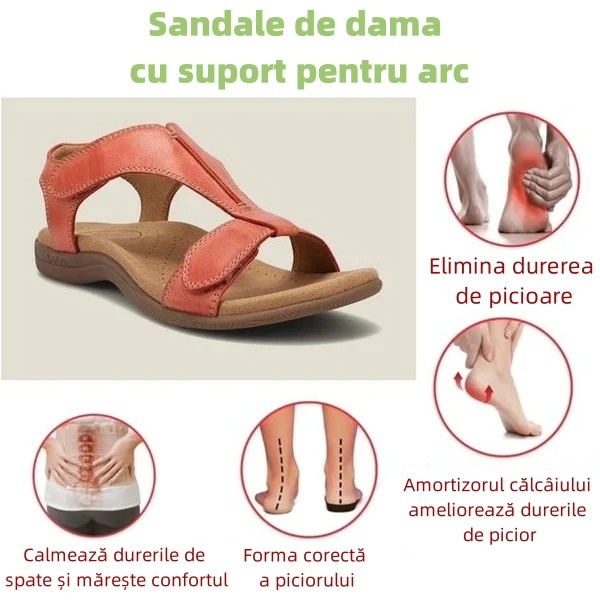 🔥 Reducere de 50% pe timp limitat - ⏰ Sandale confortabile de vară - Ameliorează durerile de picioare și spate - Proiectate ergonomic