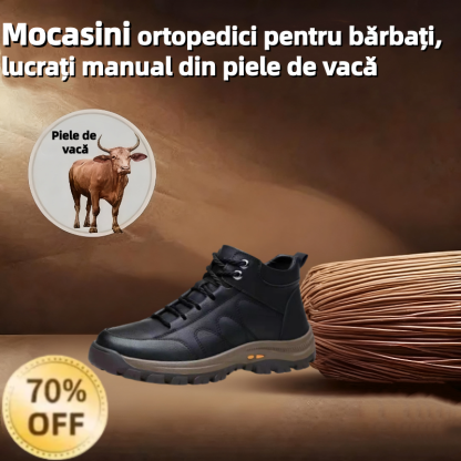 【⏰Oferta specială de astăzi: 70% reducere - Nu ratați】🐂 Pantofi din piele cu design ergonomic, recent îmbunătățiți - ✅️Corectează postura la mers - Impermeabili și antiderapanți 👞Piele italiană selectată
