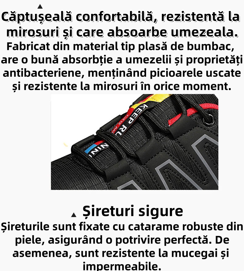 [⏰50% reducere astăzi - nu o ratați] Ghete de drumeție ergonomice - Piele premium + Cusute manual 👞