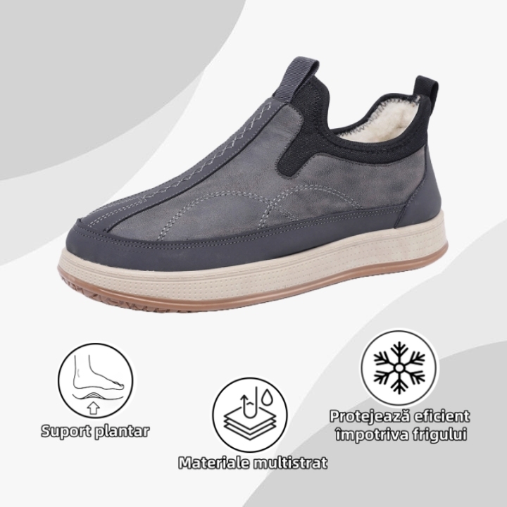 [🔥50% reducere astăzi - nu-l ratați] Pantofi ortopedici cu design ergonomic - căptușeală din lână de iarnă + cusătură manuală👞