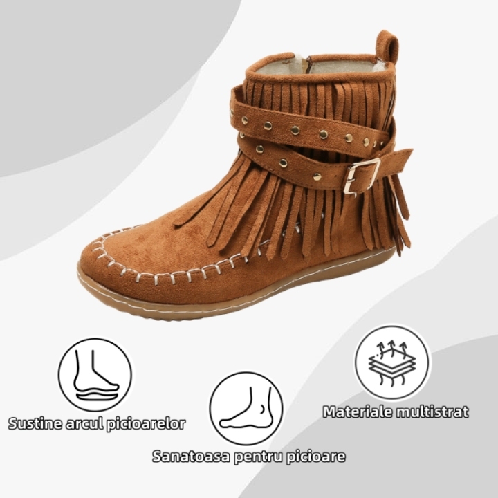 (🔥50% reducere azi - nu ratați această oportunitate) ⏰ - Pantofi cu franjuri eleganti și confortabili (suport pentru arc - facilitează mersul)
