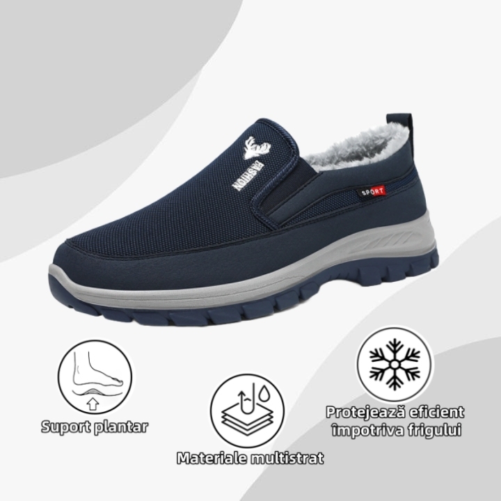 [🔥50% reducere astăzi - nu-l ratați] Pantofi ortopedici cu design ergonomic - căptușeală din lână de iarnă + cusătură manuală👞