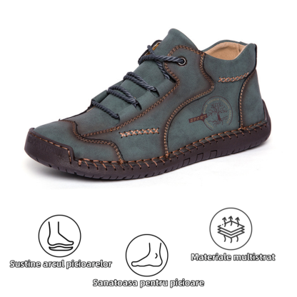 [⏰Astăzi reducere 50% - Nu ratați] Pantofi ortopedici cu design ergonomic - Piele premium + cusuți manual 👞