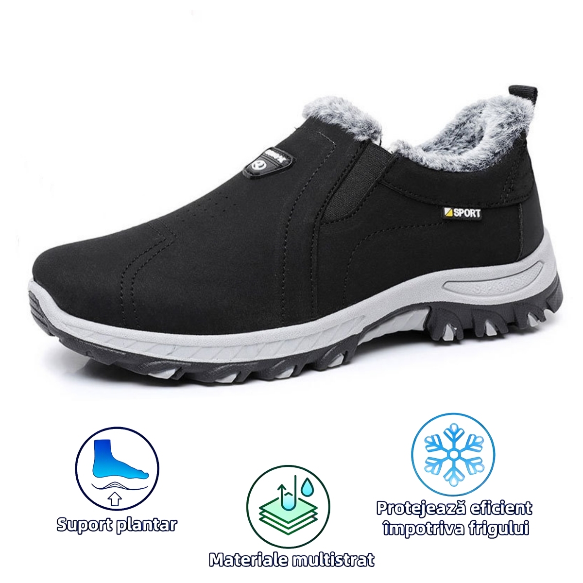 【❗️Oferta specială de astăzi - 70% reducere - Nu ratați】Ghete ergonomice din lână - ✅️Corectează postura la mers - Călduroase, durabile, impermeabile și antiderapante👞