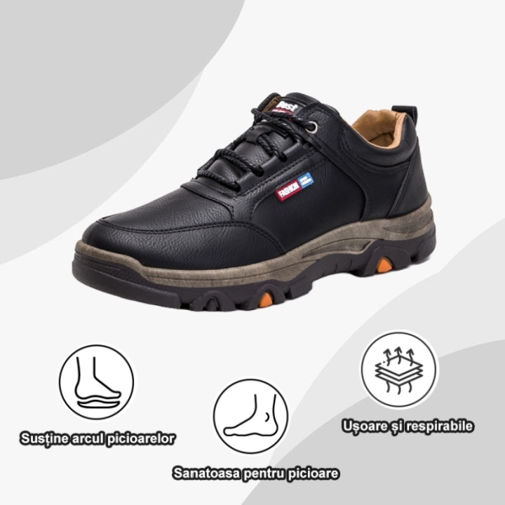 【🎁50% reducere astăzi - nu-l ratați】 Pantofi ortopedici cu design ergonomic - piele de înaltă calitate + cusături manual 👞