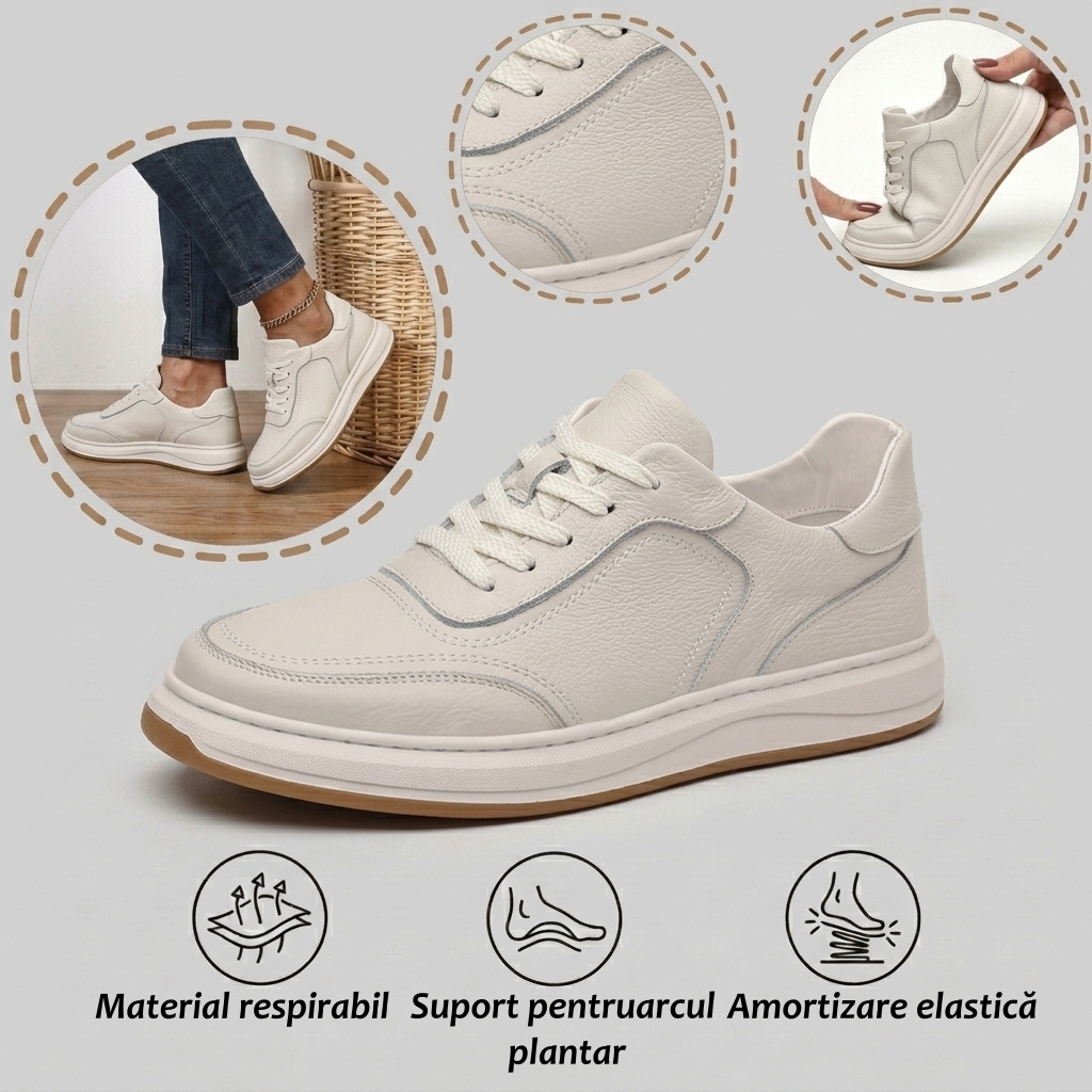 ⏰70% reducere astăzi - Nu ratați! 👞 Pantofi ortopedici din piele de vacă cu design nou, moi și confortabili, impermeabili și antiderapanți 🦶 Ameliorează durerile de picioare