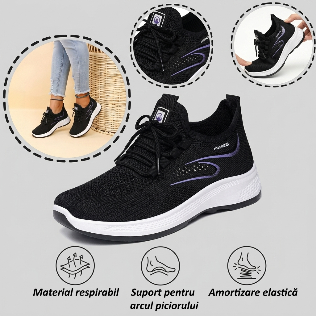 ⏰Ultima zi! Reducere 70% - Nu rata ocazia! ✅️Încălțăminte de damă confortabilă și respirabilă, cu suport pentru bolta plantară - design ergonomic.