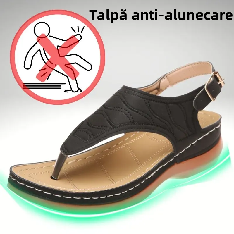 🔥 Reducere de 50% pentru timp limitat - ⏰ Sandale confortabile de vară - Ameliorează durerile de picioare și spate - Proiectate ergonomic