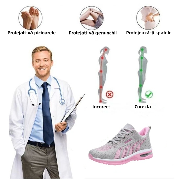 【🎁Ultima zi pentru o reducere de 70%, nu ratați!】Încălțăminte ortopedică ergonomică cu suport pentru arcul plantar✅️, care face mersul fără durere👞
