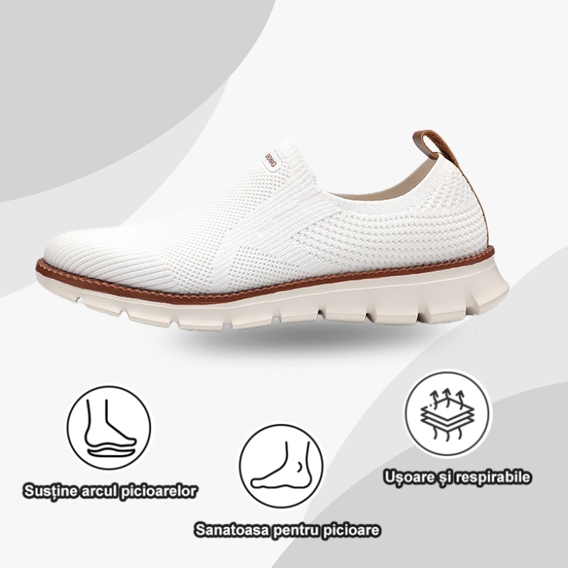 (🎉50% reducere astăzi, nu ratați) - Pantofi ortopedici respirabili și confortabili 👞Ușori și confortabili - ✅Un must-have pentru bărbați