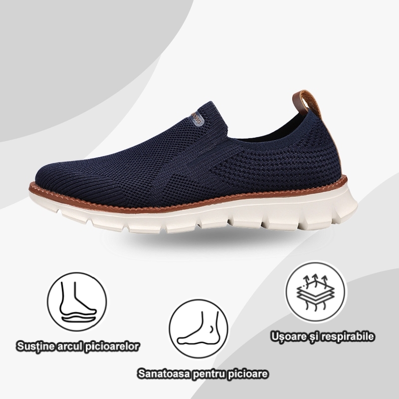(🎉50% reducere astăzi, nu ratați) - Pantofi ortopedici respirabili și confortabili 👞Ușori și confortabili - ✅Un must-have pentru bărbați