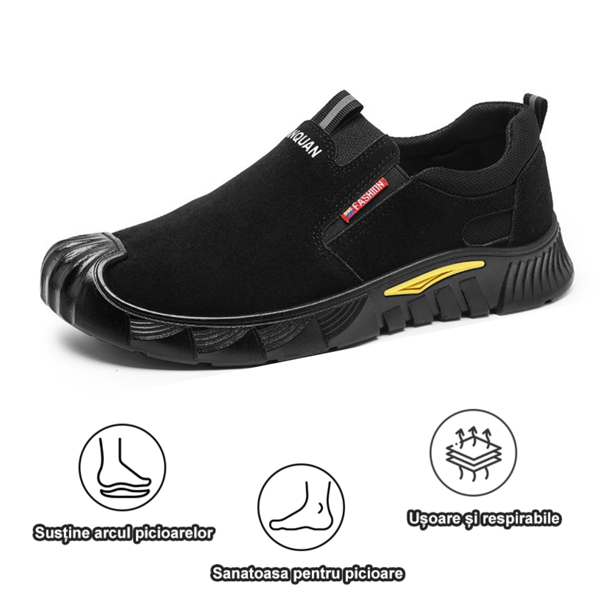 【🎁 Reducere de 50% astăzi - nu o ratați】 Pantofi ortopedici cu design ergonomic - piele de calitate + cusut manual 👞