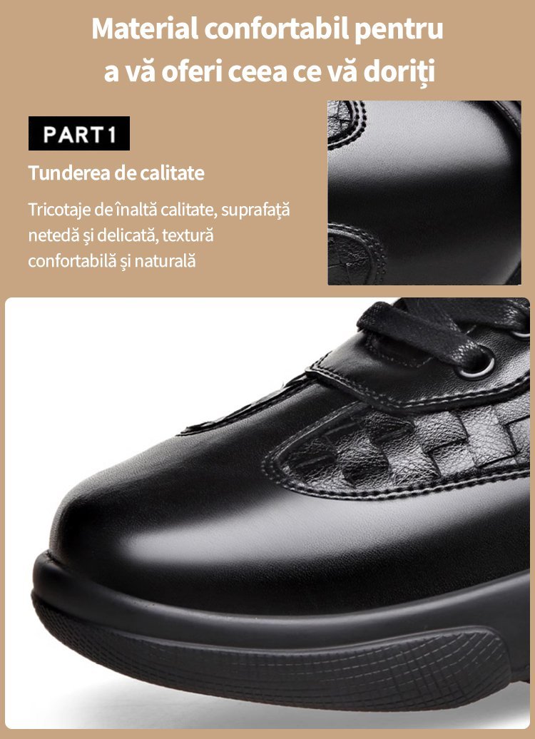【🎁50% reducere astăzi - nu-l ratați】 Pantofi ortopedici cu design ergonomic - piele de înaltă calitate + cusături manual 👞