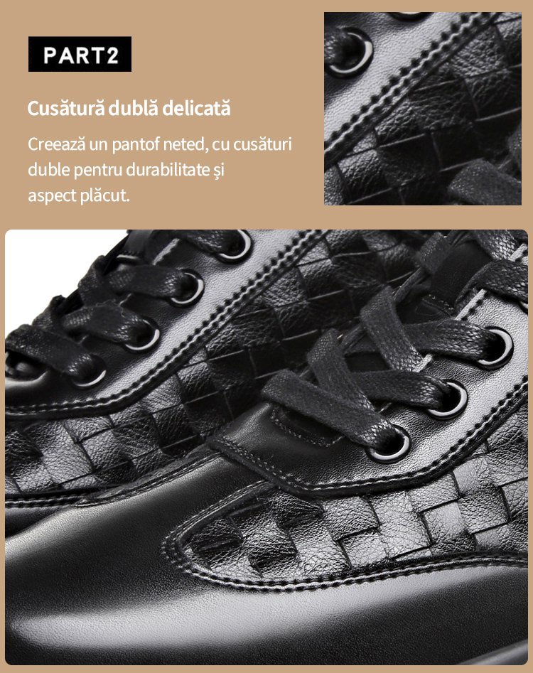 【🎁50% reducere astăzi - nu-l ratați】 Pantofi ortopedici cu design ergonomic - piele de înaltă calitate + cusături manual 👞