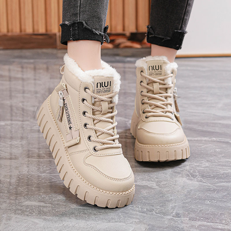 (🔥50% reducere astăzi - nu ratați această oportunitate) ⏰ - Martins căptușiți cu lână moale și confortabilă (suport pentru arc - facilitează mersul)