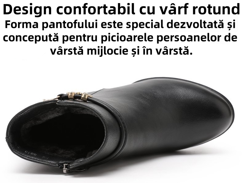 [🔥50% reducere astăzi - nu-l ratați]Pantofi din piele cu design ergonomic - căptușeală din lână de iarnă + cusătură manuală👞