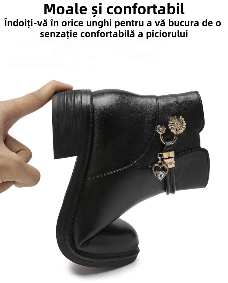 [🔥50% reducere astăzi - nu-l ratați]Pantofi din piele cu design ergonomic - căptușeală din lână de iarnă + cusătură manuală👞