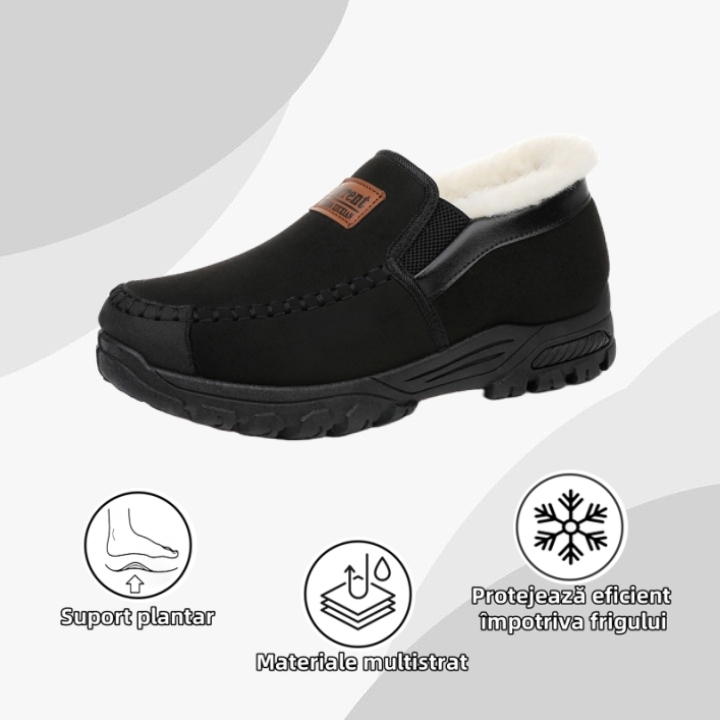 [🔥50% reducere astăzi - nu-l ratați] Pantofi ortopedici cu design ergonomic - căptușeală din lână de iarnă + cusătură manuală👞