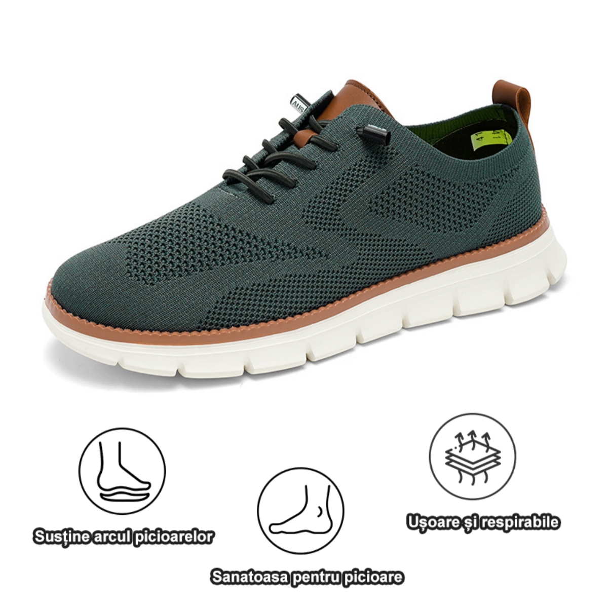 ⏰50% reducere astăzi, nu o ratați! Pantofi ortopedici ergonomici, stil britanic elegant, respirabili + cusuți manual