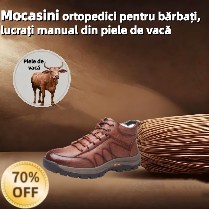 【⏰Oferta specială de astăzi: 70% reducere - Nu ratați】🐂 Pantofi din piele cu design ergonomic, recent îmbunătățiți - ✅️Corectează postura la mers - Impermeabili și antiderapanți 👞Piele italiană selectată