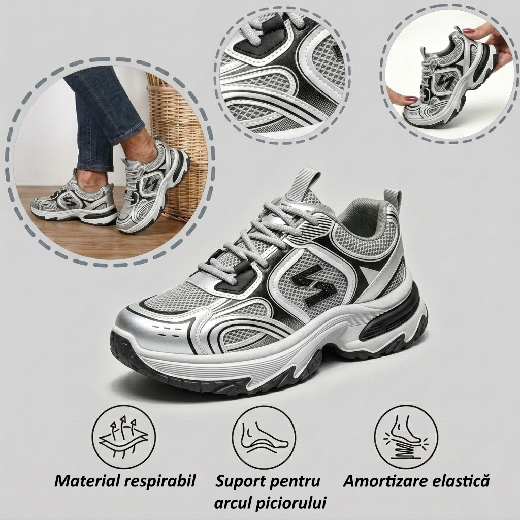 ⏰Ultima zi, reducere de 70% - nu ratați! ✅️Pantofi sport confortabili cu suport pentru bolta plantară - design ergonomic