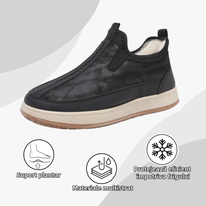 [🔥50% reducere astăzi - nu-l ratați] Pantofi ortopedici cu design ergonomic - căptușeală din lână de iarnă + cusătură manuală👞