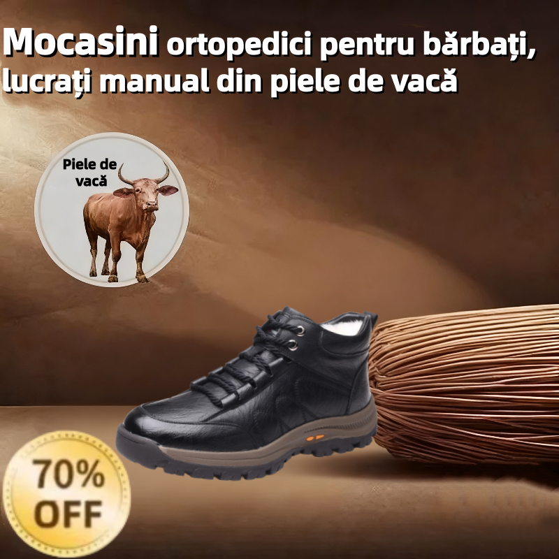 【⏰Oferta specială de astăzi: 70% reducere - Nu ratați】🐂 Pantofi din piele cu design ergonomic, recent îmbunătățiți - ✅️Corectează postura la mers - Impermeabili și antiderapanți 👞Piele italiană selectată