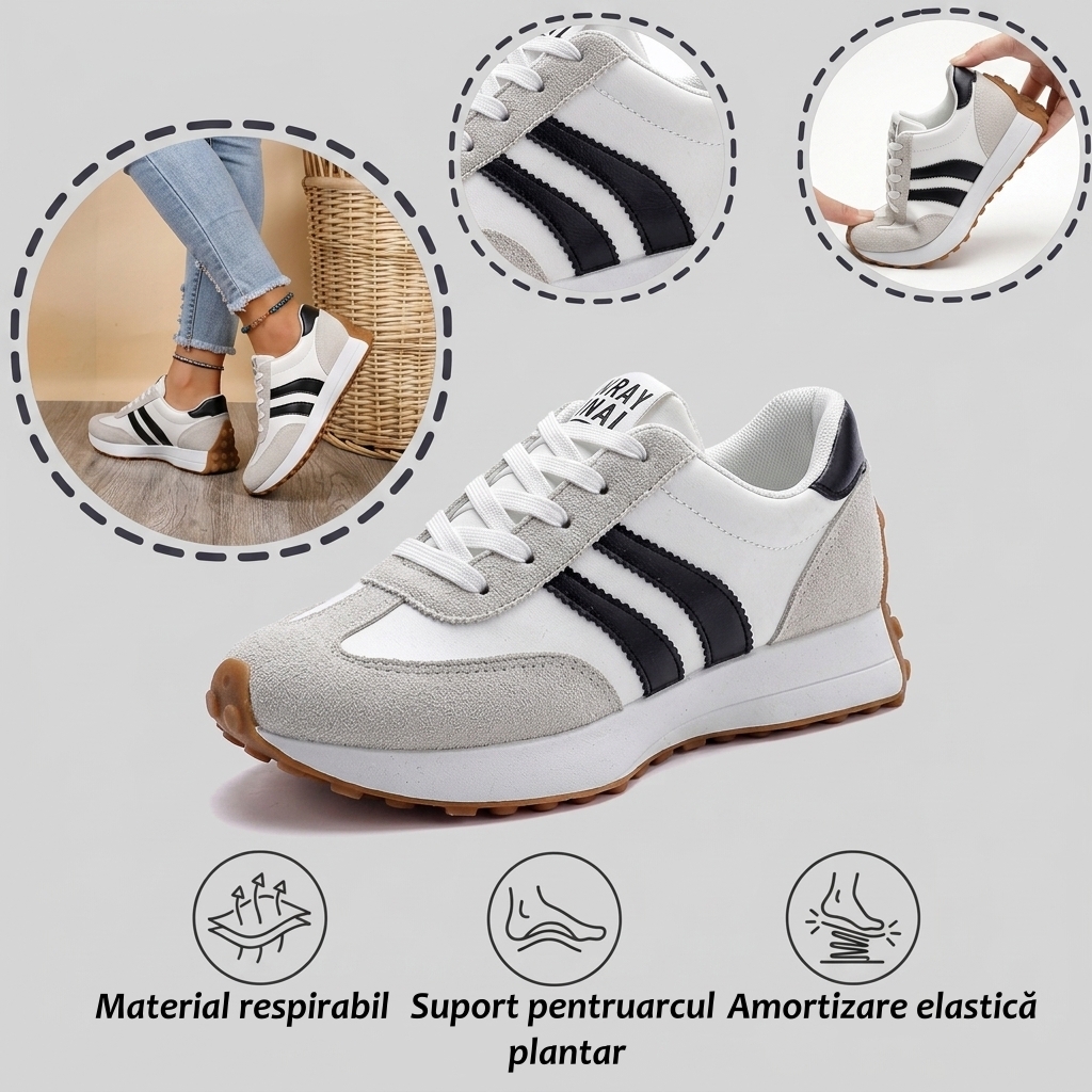 ⏰Ultima zi! Reducere 70% - Nu rata ocazia! ✅️Încălțăminte confortabilă pentru femei cu suport pentru bolta plantară - design ergonomic
