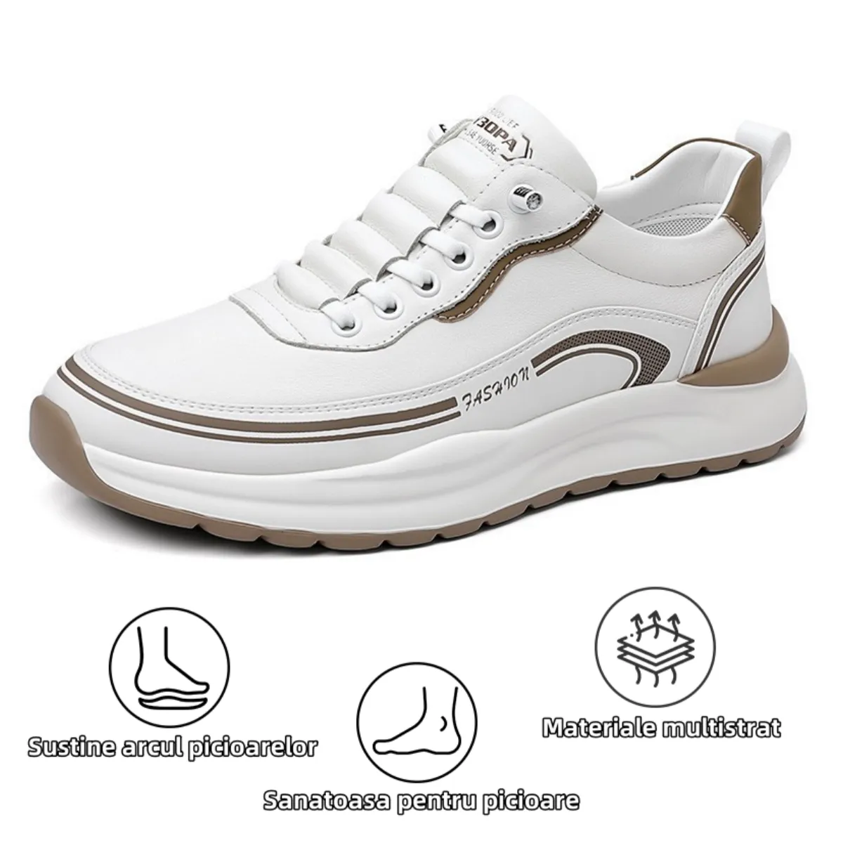 [⏰Astăzi reducere 50% - Nu ratați] Pantofi ortopedici cu design ergonomic - Piele premium + cusuți manual 👞