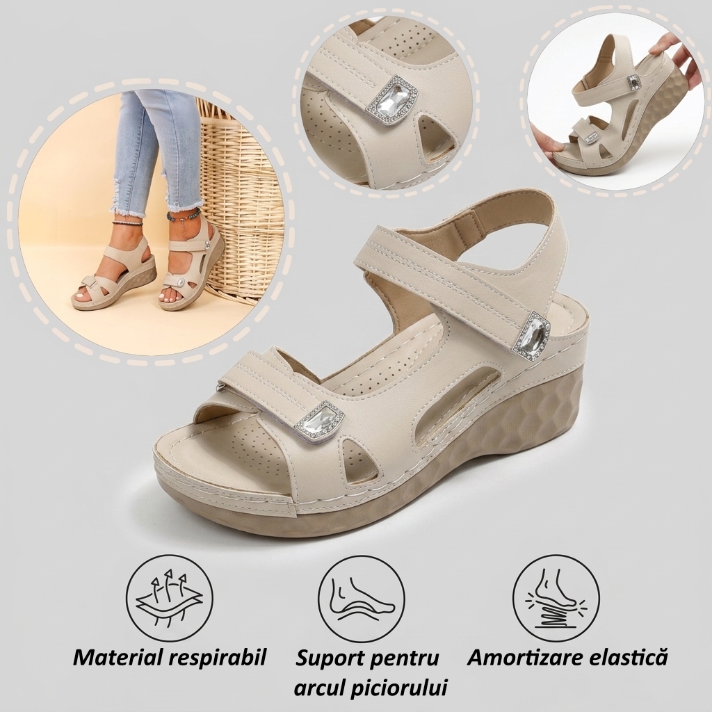 ⏰Ultima zi cu reducere de 70% - Nu rata ocazia!✅️Sandale confortabile cu suport pentru bolta plantară - Design ergonomic