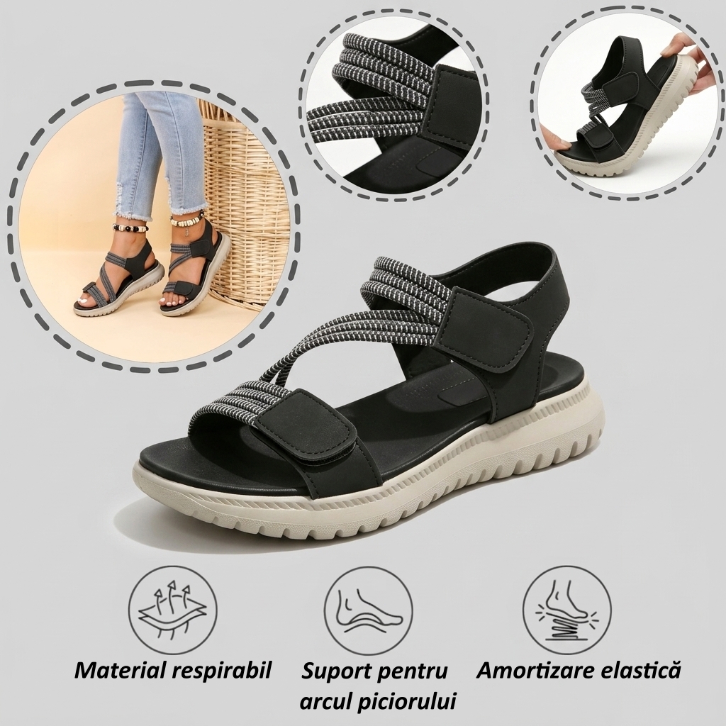 ⏰Ultima zi cu reducere de 70% - Nu rata ocazia!✅️Sandale confortabile cu suport pentru bolta plantară - Design ergonomic