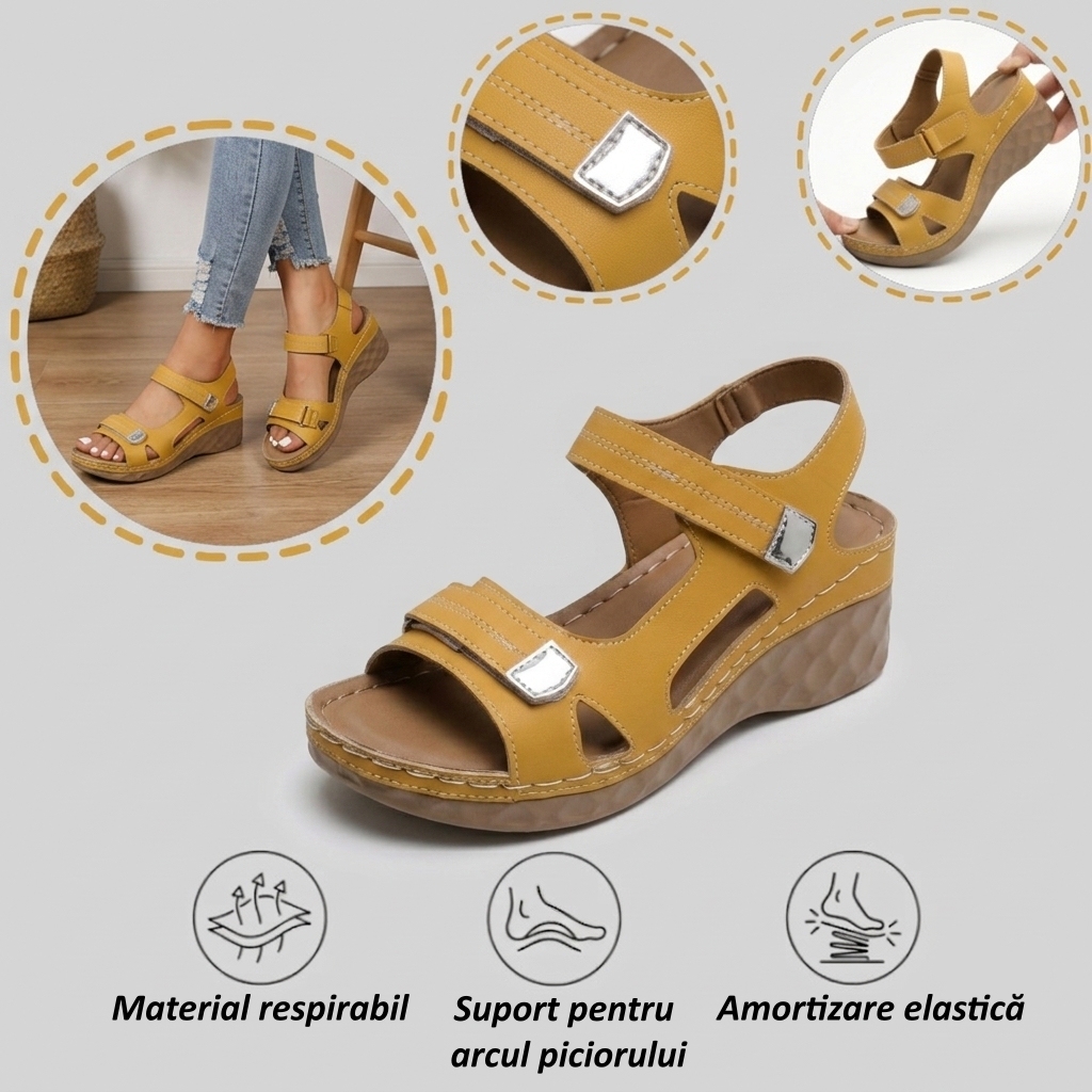 ⏰Ultima zi cu reducere de 70% - Nu rata ocazia!✅️Sandale confortabile cu suport pentru bolta plantară - Design ergonomic