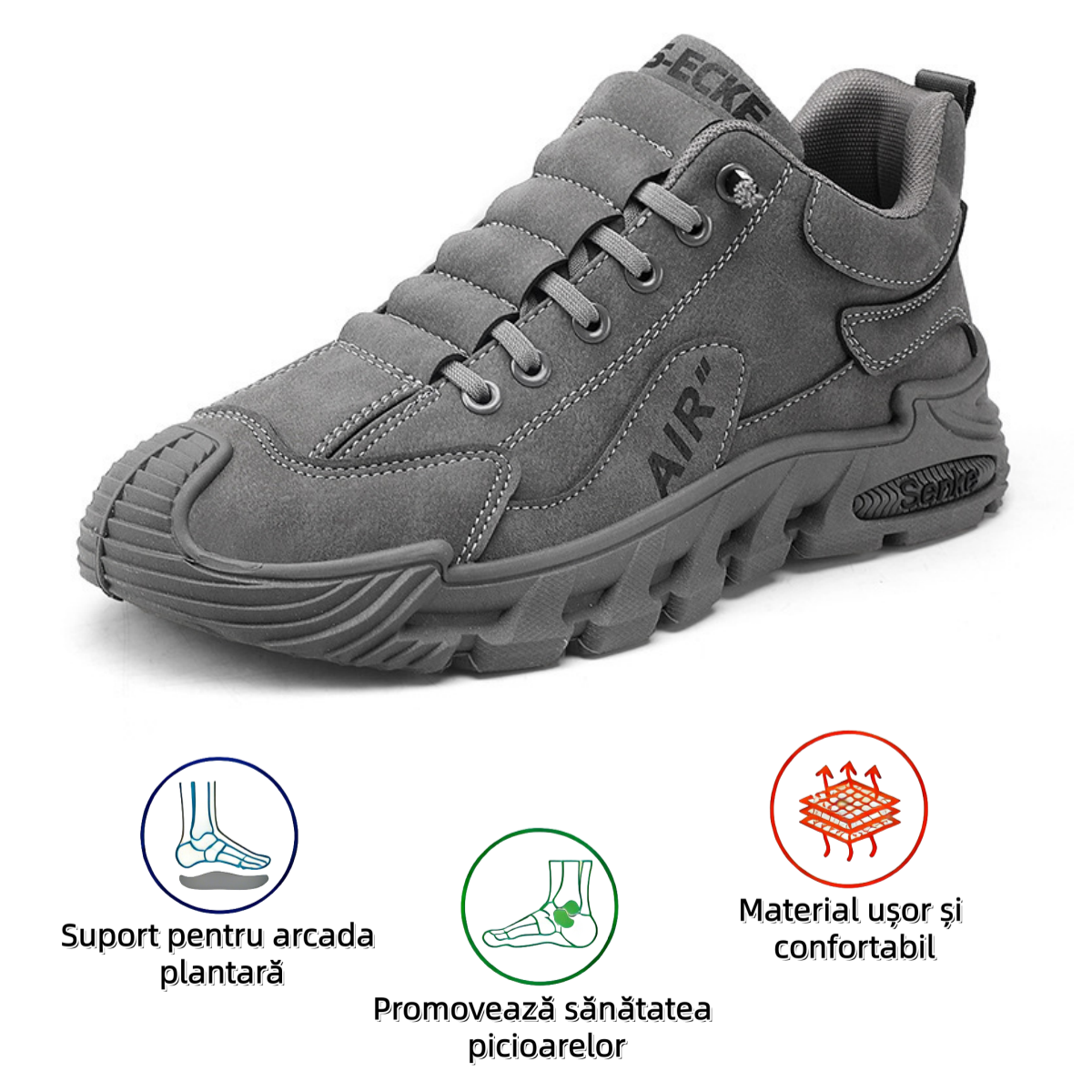 【🎄Reducere de Crăciun 70% - Nu ratați】Ghete de drumeție ergonomice - ✅️Corectează postura de mers - Impermeabile și antiderapante👞Fabricate din piele italiană selectată