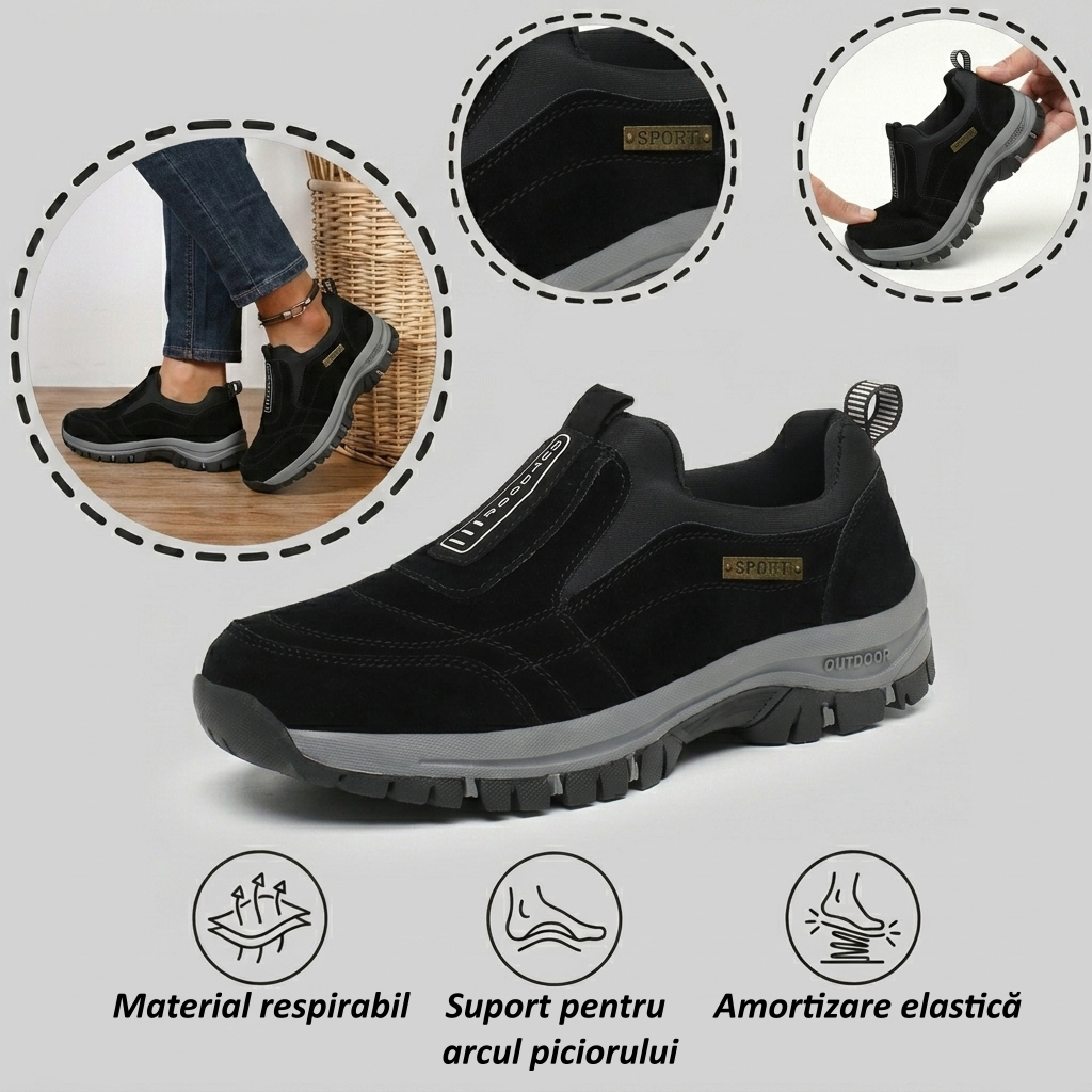 🔷70% reducere astăzi - Nu ratați! ⬛Pantofi ortopedici din piele întoarsă recent concepuți, moi, confortabili, impermeabili și antiderapanți 🦶 Ameliorează durerile de picioare